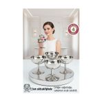 Rivera Tech Rvrhb Heidi Serisi 4’lü Paslanmaz Çelik Lüks Dondurma ve Sunum Kasesi Seti 7.5 cm 722887 - 1 lt