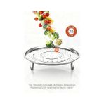 Rivera Tech Rvrhb Inox Çelik Ayaklı Buharlı Pişirme Aparatı - 28 cm Çok Amaçlı Tencere Içi Haşlama St - 1 lt