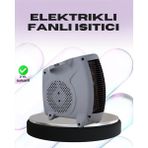 Rivera Tech Rvrhb Taşınabilir Fanlı Isıtıcı Elektrikli Termik Korumalı Oda Isıtıcı - 1 W