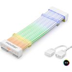 Rivera Tech Rvrstr4 24 Pin Argb Anakart Güç Uzatma Kablosu Bükülebilir 2 mm 108 LED Beyaz ND2812W