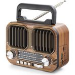 Rivera Tech Rvrstr4 Bluetooth Nostaljik Hoparlör Fm 16.5 x 6.9 x 11.9 cm NS7117BT - Renkli