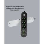 Rivera Tech Rvrtch 3 USB Çıkışlı Hızlı Şarjlı Anahtarlı Üçlü Priz - 1 - Çok Renkli