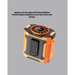 Rivera Tech Rvrtch Dijital Ekranlı Turbo Mini Fan – 3 Kademeli Hız, Sessiz Çalışma ve Type-C Şarj - 001-Siyah