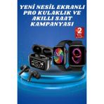 Rivera Tech Rvrtch Ekranlı Yeni Nesil Pro Kulaklık ve Akıllı Saat Kampanyası Kulak Içi Mikrofonlu - Renkli - 1