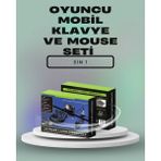 Rivera Tech Rvrtch Mobil Oyunlar Için Klavye, Mouse ve Dönüştürücü Seti - Altın