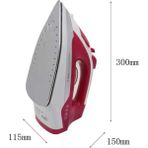 Rivera Tech Rvrtch Seramik Tabanlı Kırmızı 2200 Watt Şok Buharlı Ütü - 1BW-Beyaz