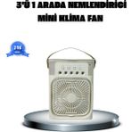 Rivera Tech Rvrtch Taşınabilir Mini Klima Fan 3’ü 1 Arada Soğutucu, Nemlendirici ve Gece Lambası - 001-Siyah