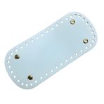 Rivetli Deri Çanta Tabanı Oval 18 * 18 cm Beyaz