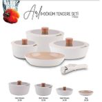 Rivo Home Decor Arlo Döküm 7 Prç Tencere Seti