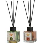 Rivola 2 Adet Premium Oda Kokusu Hanımeli - Amber Reed Diffuser – Uzun Süre Kalıcı Koku – Bambu Çubuklu Ev, Ofis, Banyo Ortam Kokusu - HANIMELİ/AMBER