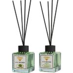 Rivola 2 Adet Premium Oda Kokusu Sandal Ağacı - Yasemin Reed Diffuser – Uzun Süre Kalıcı Koku – Bambu Çubuklu Ev, Ofis, Banyo Ortam Kokusu - SANDALAĞACI/YASEMİN