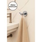 RİYA HOME EV & DEKORASYON Krom V Çatal Bornozluk Askısı