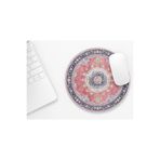 riyaz Halı Desenli 14 Yuvarlak Mousepad, Mouse Pad, Çap: 19,50 cm