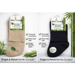 Rıza Altuntaş Premium Bambu Erkek Patik Çorap - 6'lı Avantaj Paketi (krem rengi) - 001-Krem - 41 - 45