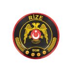 Rize Çevik Kuvvet Polis Kol Arması 3D Plastik Tpu, Yeni Tip, Cırtlı, Standart Ölçü,