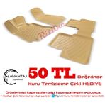 Rizline Bmw 3 Serisi E90 2005-2013 Bej 3D Havuzlu Paspas