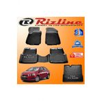 Rizline Chevrolet Aveo Sedan 2011 Sonrası 3D Paspas + 3D Bagaj Havuzu Siyah Set