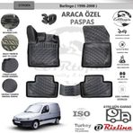 Rizline Citroen Berlingo 1998-2008 Panelvan 3D Siyah Havuzlu Paspas