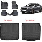 Rizline Cupra Formentor 2022+ Siyah 3D Bagaj Havuzu ve Paspas Set