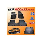 Rizline Dacia Duster 4x2 3D Paspas + 3D Bagaj Havuzu 2018 Sonrası Siyah Set
