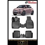 Rizline Fiat 500 Elektrikli 2022 Model 3D Havuzlu Paspas