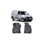 Rizline Fiat Doblo Panelvan (2 Parça) 2015 - 2022 Yılları Arası Uyumlu 3D Havuzlu Paspas Siyah