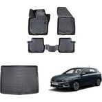 Rizline Fiat Egea 3D Paspas + 3D Bagaj Havuzu HB 2015-2020 Arası Siyah Set