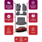 Rizline Fiat Egea Sedan 2016-2024 3D Siyah Kauçuk Araca Özel Havuzlu Paspas ve Bagaj Havuzu Seti