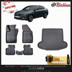 Rizline Fiat Egea Sedan 3D Havuzlu Paspas ve Bagaj Havuzu 2015-2016-2017-2018-2019-2020-2021-2022-2023-2024-2025 - Siyah
