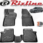 Rizline Fiat Egea STW 2015 - 2020 Arası Siyah 4 Parça Set 3D Havuzlu Paspas