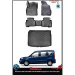 Rizline Fiat Fiorino 2007-2019 Dizel Pastik Zeminli Bagaj Havuzu ve Havuzlu Paspas - Siyah
