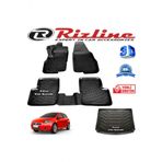 Rizline Fiat Grande Punto 3D Paspas + 3D Bagaj Havuzu 2006-2019 Arası Siyah Set