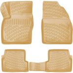 Rizline Ford Focus 1 1998-2004 Uyumlu Bej 3D Havuzlu Paspas