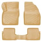Rizline Ford Focus 2 2005-2011 Uyumlu Bej 3D Havuzlu Paspas