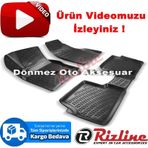 Rizline Ford Focus 2 HB 2005 - 2011 Arası Siyah 3D Havuzlu Paspas