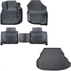 Rizline Honda City 3D Havuzlu Paspas + Bagaj Havuzu 2009-2011 Arası Rizline Marka - Siyah