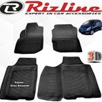 Rizline Honda Jazz HB 2009 - 2015 Arası 4 Parça Siyah Set 3D Havuzlu Paspas