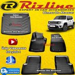 Rizline Jeep Renegade 2015-2018 3D Havuzlu Paspas