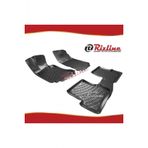 Rizline Mercedes C200 Siyah W204 2007 - 2014 Arası 4 Parça Set 3D Havuzlu Paspas