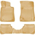 Rizline Mercedes S Seri W221 Short 2006-2013 Uyumlu Bej 3D Havuzlu Paspas