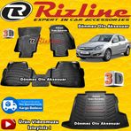 Rizline Opel Astra H Havuzu Sedan 2007-2018 Siyah 3D Bagaj Havuzu