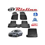Rizline Opel Astra J Sedan 3D Paspas + 3D Bagaj Havuzu 2019 Sonrası Siyah Set