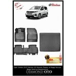 Rizline Opel Combo 2019-2025 Demirsiz Seperatörsüz 3D Havuzlu Paspas ve Bagaj Havuzu