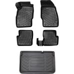 Rizline Opel Corsa D 3D Havuzlu Paspas 2007-2014 + Bagaj Havuzu - Siyah