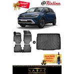 Rizline Opel Crossland 2020 ve Sonrası 3D Havuzlu Paspas+Alt Sabit Zemin Bagaj Havuzu Seti