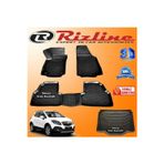 Rizline Opel Mokka 3D Paspas + 3D Bagaj Havuzu 2012-2019 Arası Siyah Set