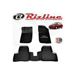Rizline Peugeot 206 HB 1998 - 2012 Arası Siyah 4 Parça Set 3D Havuzlu Paspas