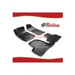 Rizline Peugeot 206 Siyah HB 1998-2012 Arası 4 Parça 3D Havuzlu Paspas