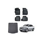 Rizline Peugeot 301 2012+ Siyah 3D Havuzlu Paspas ve Bagaj Havuzu