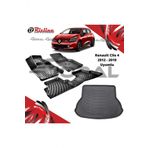 Rizline Renault Clio 4 2012-2019 Uyumlu Paspas ve Bagaj Havuzu Set